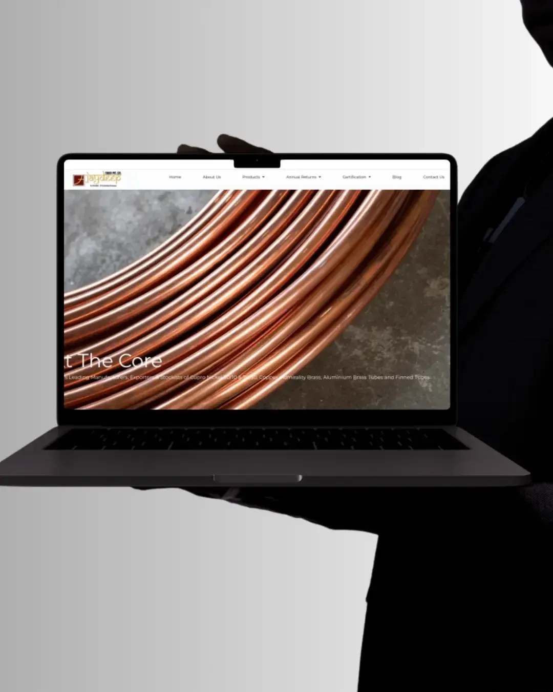 Jaydeep Tubes industrial branding project, image 3